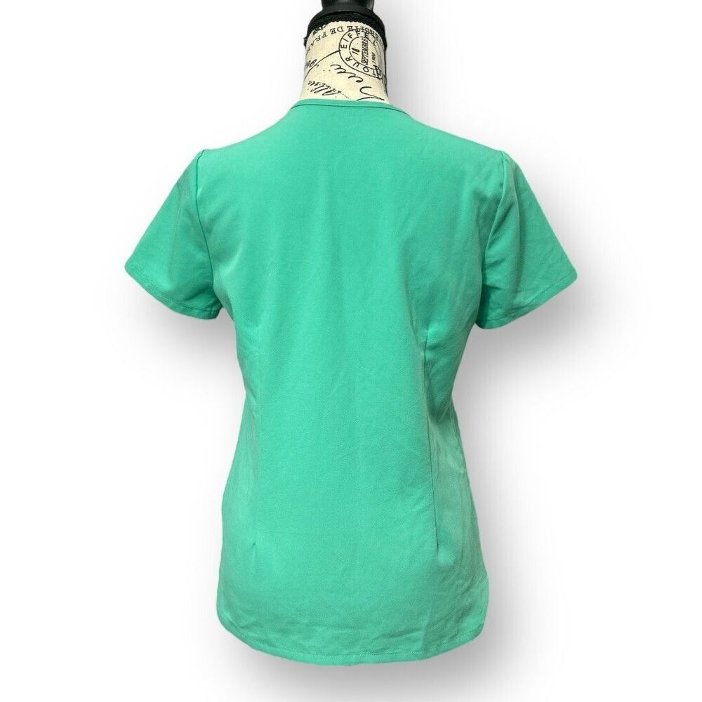 Figs Technical Collection Green Stretch Scrub Top… - image 6